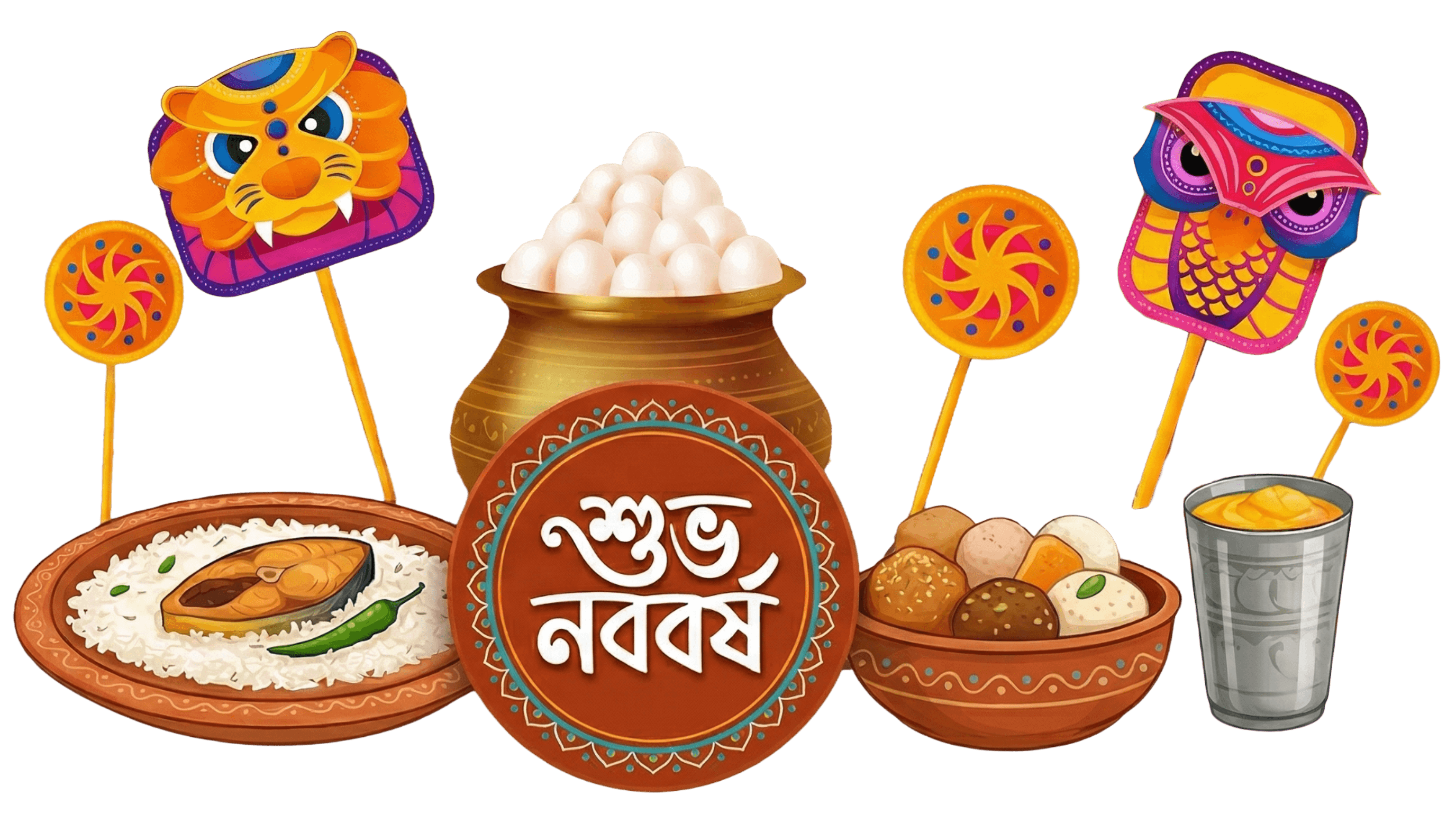 Pohela Boishakh decorative background