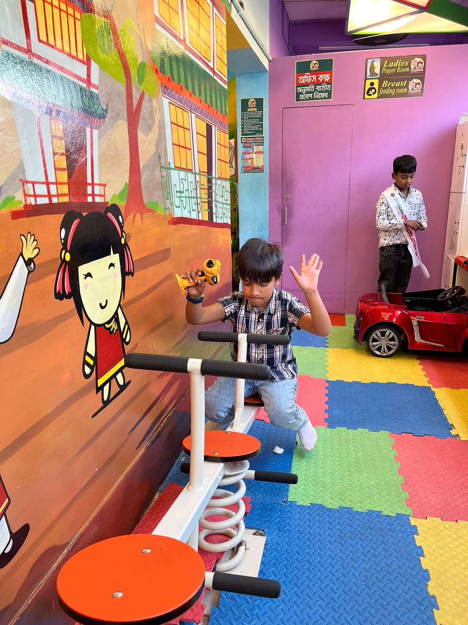 Kids play zone activity at Happy Kiddo in Barisal 3